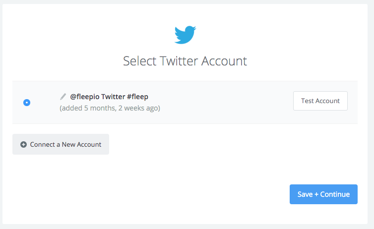 select account