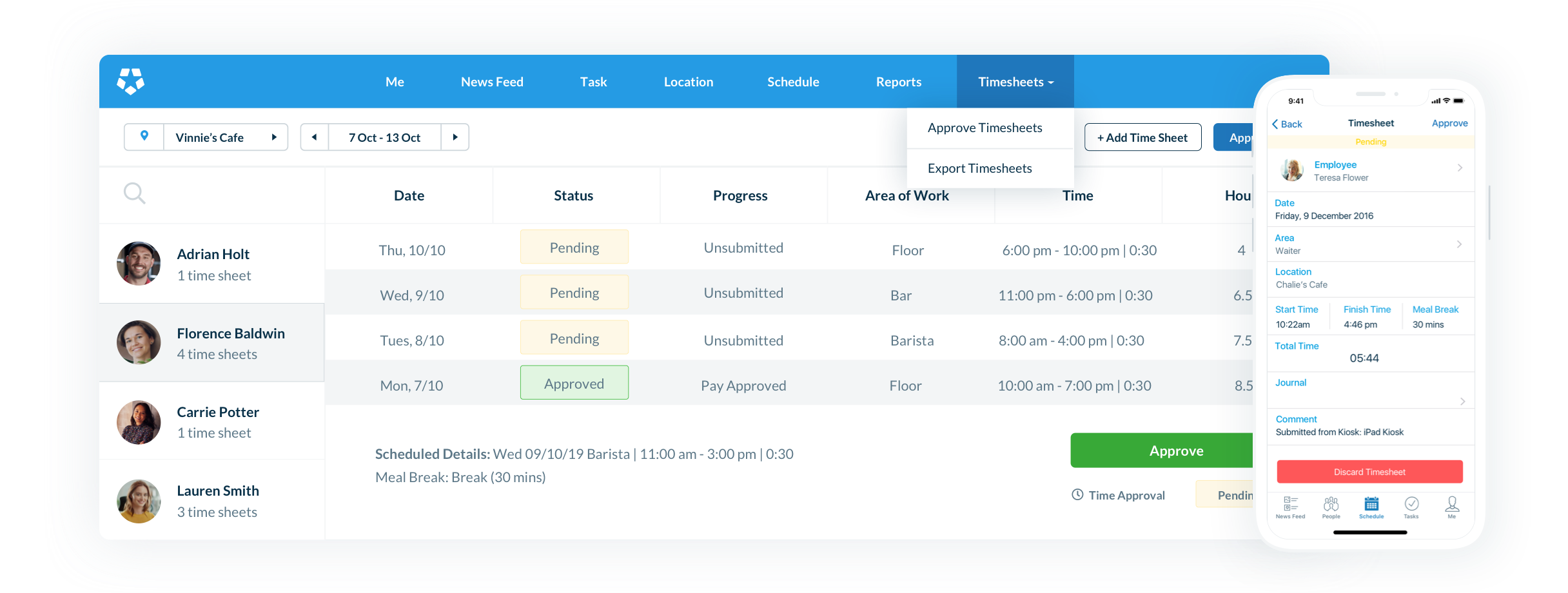 employee time clock software